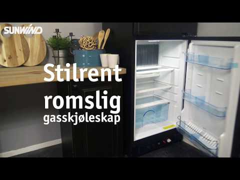 Gasskjøleskap Sunwind Ventus 168 Hvit