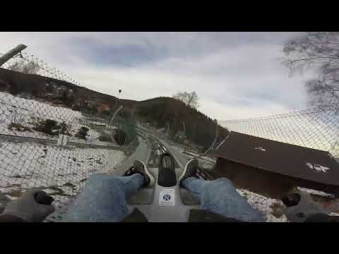 Alpine coaster Karpacz - całoroczny tor saneczkowy zjazd zimą