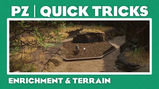 Place enrichment without flattening terrain! | Planet Zoo: Quick Tricks