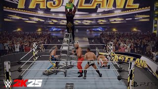 Logan Paul vs. Gunther vs. Braun Strowman vs. Miz vs. Omos | Ladder Match | WWE 2K25 MITB