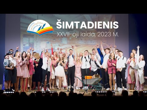 Gargždų „Vaivorykštės” gimnazijos XXVII laidos šimtadienis 2023 m.