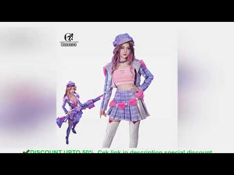 ROLECOS LOL Heartache & Heartthrob Caitlyn Cosplay Costume LOL Valentine's Day New Skin Women Cospla