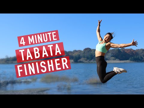 4 Minute | TABATA HIIT | INTENSE WORKOUT FINISHER (w/coach_fitmomma)
