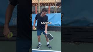How to Hit a Screwball Serve in Pickleball! #pickleball #pickleballtips