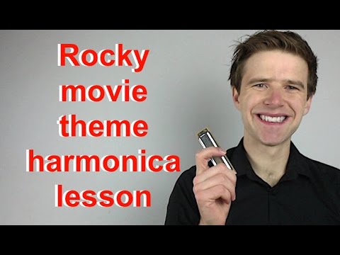 'Rocky' movie theme tune harmonica lesson in C (aka 'Gonna Fly Now' by Bill Conti) - 1970s week!