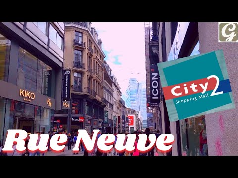 Rue Neuve, calle comercial de Bruselas | City 2 shopping mall