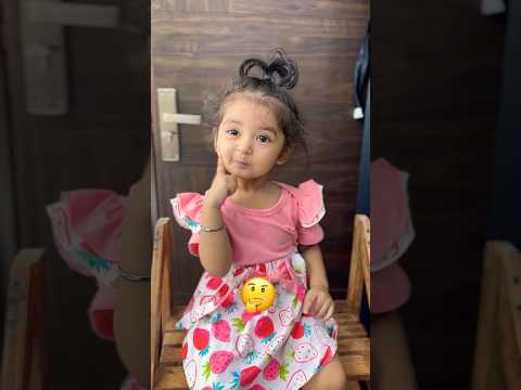 Moody hai bhai ye ladki 😂 #babygirl #aadhya #mansimamdaughter