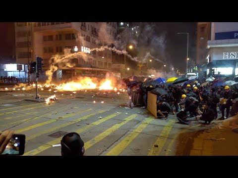 2019/1118/油麻地窩打老道彌敦道激戰。