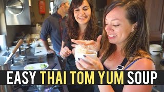 Easy Thai Tom Yum Soup Recipe (วิธีทำต้มยำกุ้ง)