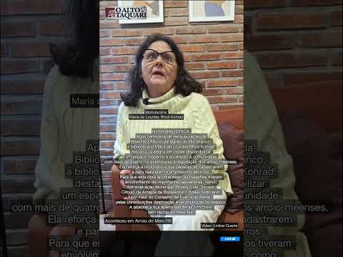 Nova Biblioteca em Arroio do Meio RS pós catástrofe #noticias #podcast