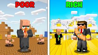 Download lagu Poor vs Rich Village Mayor Battle in Minecraft.. mp3