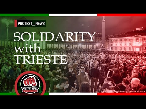 Turin, Vicenza, Bologna, Verona, solidarity with the dockers and demonstrators of Trieste, Italy.