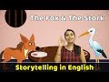 Fox and Stork Story in English | Fairy Tales English | Moral Stories For Kids | Bedtime Stories