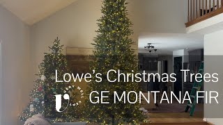 Lowe’s GE Montana Fir Christmas Tree Review — Full Setup & Look