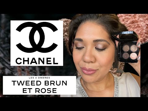 CHANEL, Makeup, Chanel Tweed Limited Edition Eyeshadow Les 4 Ombres Tweed  4 Tweed Brun Et Rose