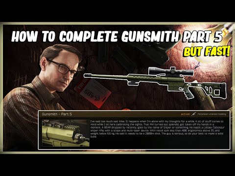 MECHANICS GUNSMITH PART 5 MODIFY A DVL 10 - EFT ESCAPE FROM TARKOV - TASK QUEST PATCH 12.11