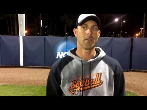 Head softball coach Eric Newell discusses two wins at CSU Classic