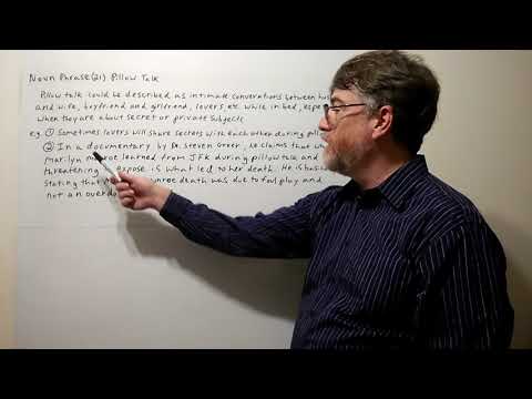 English Tutor Nick P Noun Phrase (21) Pillow Talk