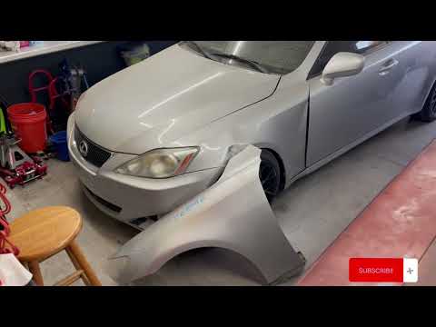 How to replace a fender on a Lexus is350/ is250
