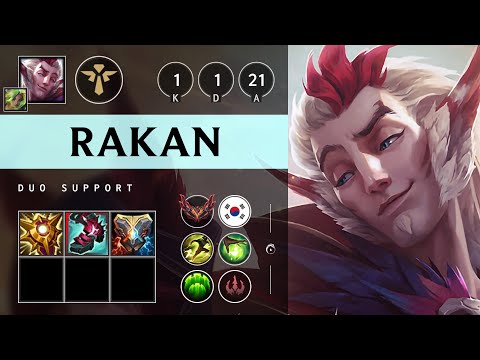 Rakan Support vs Maokai - KR Grandmaster Patch 25.12