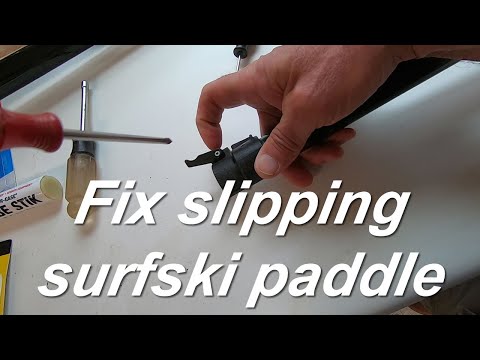 Don't let this easy fix ruin your next paddle -- learn how to fix a slipping surfski paddle