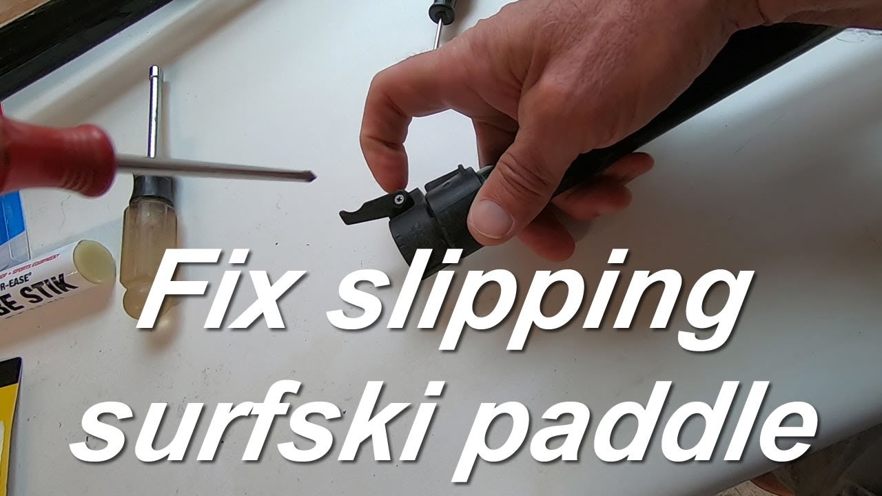 Don't let this easy fix ruin your next paddle -- learn how to fix a slipping surfski paddle