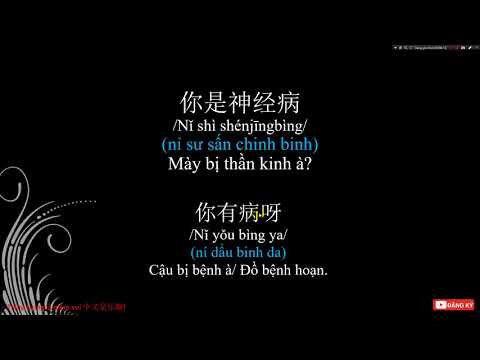 Tiếng trung chủ đề : CHỬI BẬY TRONG TIẾNG TRUNG - TIẾNG TRUNG LÀ NIỀM VUI