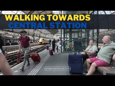 Amsterdam Centraal Station - 🇳🇱 Netherlands Walking Tour | 4k l 60 UHD