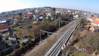 preview picture of video 'Úvaly - rekonstrukce nádraží DJI F315 PHANTOM 2 VISION+'