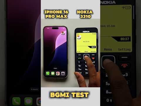 "Testing iPhone 16 Pro Max vs Nokia in BGMI… Shocking Result! 💀"
