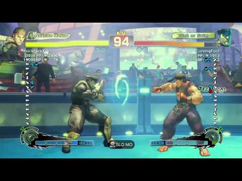 SSF4 AE 2012: XsickzackX (Ryu) vs CurvingFoot (Bison)