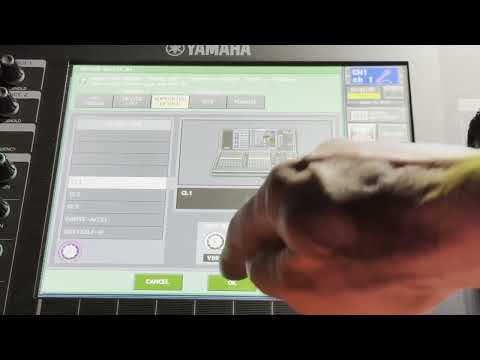 Patching Dante Outputs to Inputs on the Yamaha CL and QL