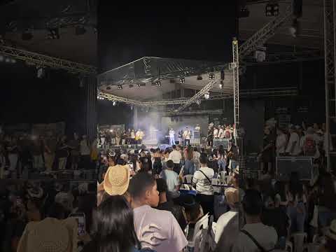 Concierto de luister la voz en el municipio de Santa Rosa bolivar, fiestas patronales