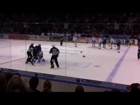 Biggest Fight - David Wolf Calgary Flames NHL