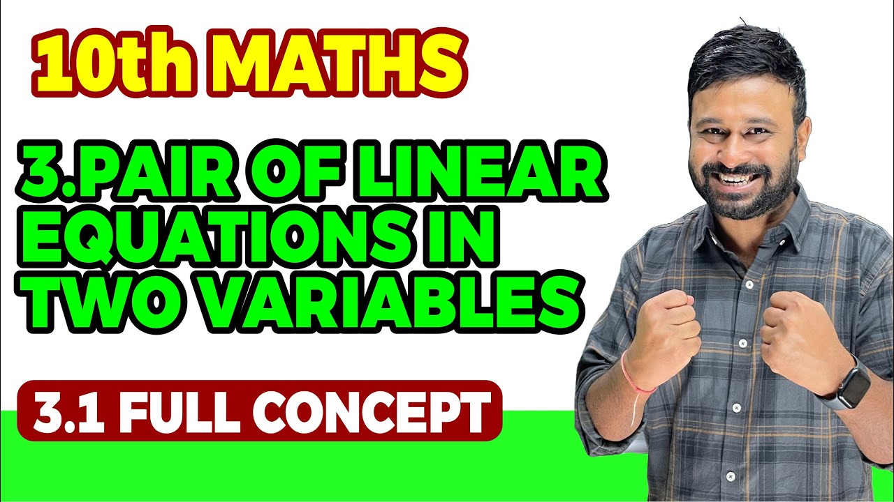 Class 10 Maths NCERT Ch 3 Linear Equations in two variables Ex 3.1 Introduction