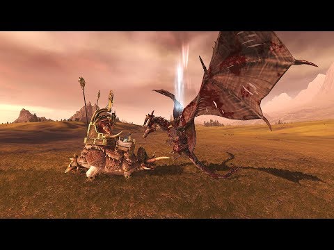 Total War: Warhammer II Malekith on Seraphon vs Mazdamundi on Zlaaq