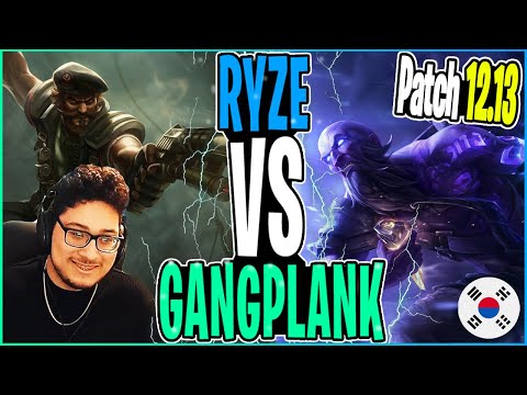 SOLARBACCA Gangplank Vs Ryze Top | Korean Server| Patch 12.13