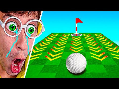 Brother CRIES at GOLF IT 😂⛳! (impossible hole troll 🤡) - tekendo