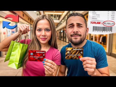 WE CHANGED OUR CREDIT CARDS IN 24 HOURS! 100 THOUSAND TL IN ONE DAY!? | Gamze Karta