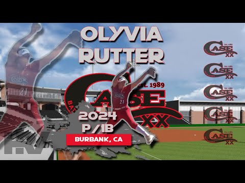 2024 Olyvia Rutter Pitcher and First Base, Softball Skills Video - Case Batbusters