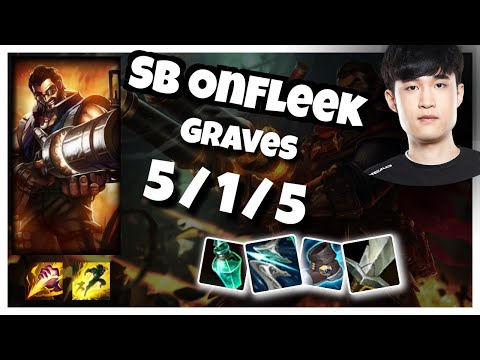 Graves vs Lee Sin SB OnFleek JUNGLE (5/1/5) - v10.25