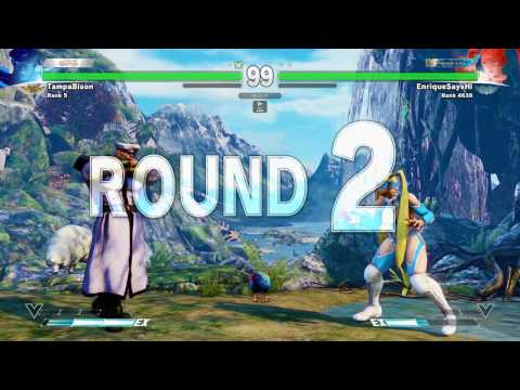 SFV~ M.Bison (TampaBison) vs. Rainbow Mika (EnriqueSaysHi) HD
