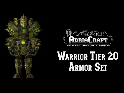 Warrior Tier 20 Armor Set