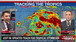 Latest Track: Tropical Storm Ian Nears Turn Toward Florida | Tracking the Tropics (Sept. 25, 2022)