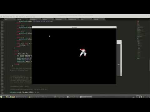 A simple OpenGL 2d graphics game engine in the making