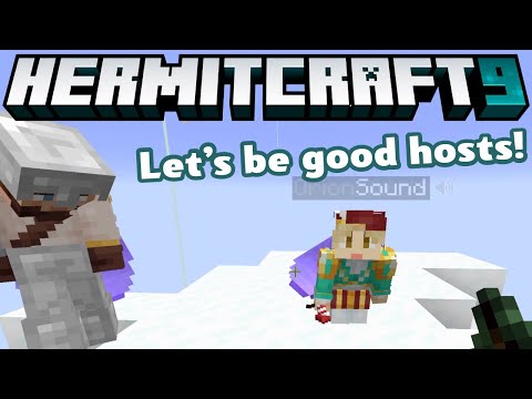 HermitCraft 9 ep 49! Be a good host! feat. @SolidarityGaming, @TheOrionSound, @TheMythicalSausage