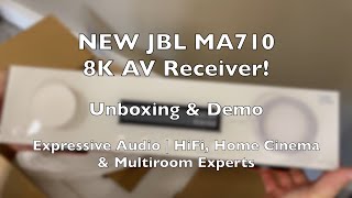 Video thumbnail for NEW JBL MA710 8K AV Receiver! | Unboxing & Demo | JBL Home Cinema | Expressive Audio by Expressive Audio