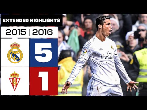 REAL MADRID 5-1 REAL SPORTING 2015/16 | Extended Highlights