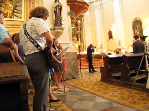 Neseme, Pane, chléb a víno - schola Pozořice "Pošukov" (svatba Monika a Robert Ondráčkovi 29.8.2015)