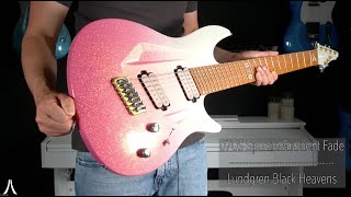 Video thumbnail for Aristides 070S Arctic Sunset to Pink Sparkle Gradient Fade | Lundgren Black Heavens by Aristides Guitars